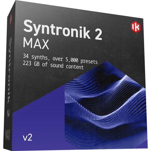 IK Multimedia Syntronik 2 MAX V2 Virtual Synth Collection Software