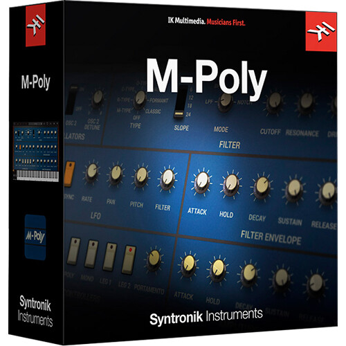 IK Multimedia Syntronik Instruments M-Poly Classic '80s Synth Virtual Instrument (Download)