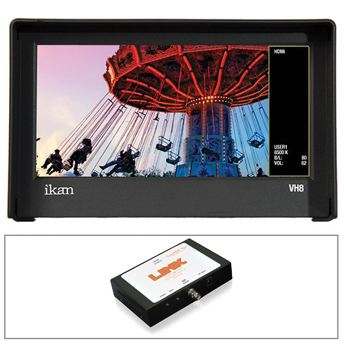 ikan VH8 8" HDMI Monitor with G6 DV Type Battery Plate