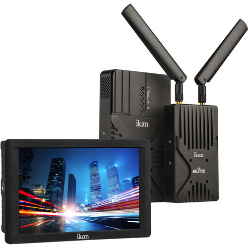 ikan Blitz 400 Pro Wireless Uncompressed 3G-SDI/HDMI Video Kit with DH7 HDMI On-Camera Field Monitor