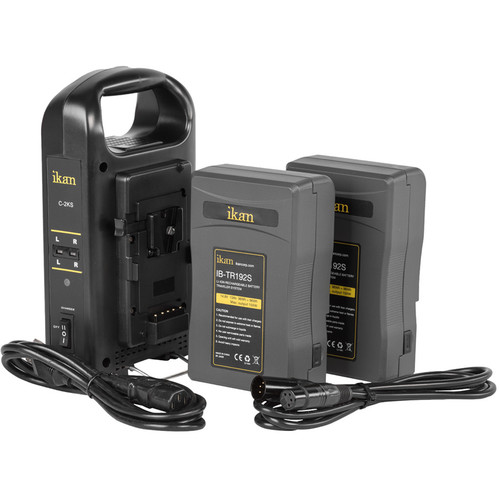 ikan Pro Power Kit with Two Batteries & Dual Charger (V-Mount)
