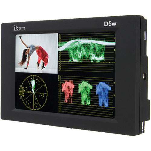 ikan D5w 5.6" On Camera Waveform Monitor with D54 Battery Plate