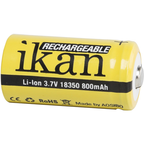 ikan 18350 Lithium-Ion Battery (3.7V, 800mAh) IB-18350-8 B&H