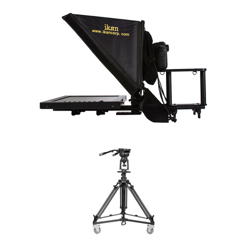 ikan 15" Teleprompter with Pneumatic Pedestal System for Cameras Weighing up to 18 Pounds