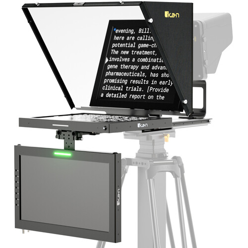 ikan Professional 15" SDI/HDMI Teleprompter with Widescreen Talent Monitor