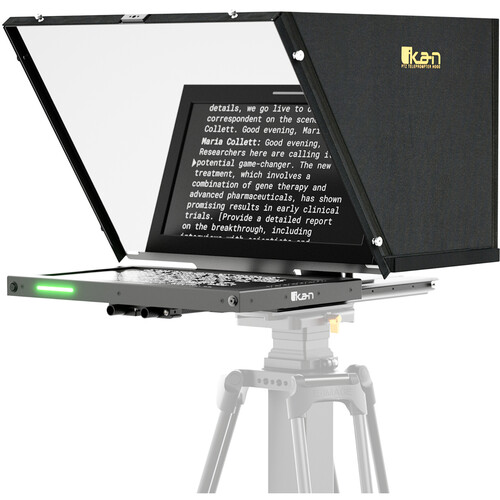 ikan Professional 15" SDI PTZ Teleprompter with Widescreen Tally Monitor