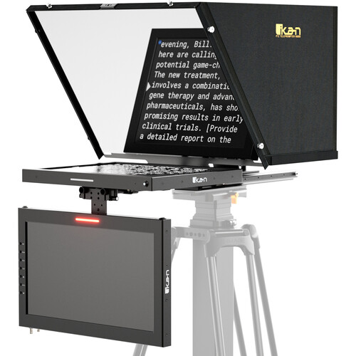 ikan Aura Professional 17" SDI/HDMI PTZ Teleprompter with Widescreen Talent Monitor