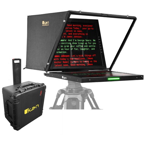 ikan Aura 19" SDI PTZ Teleprompter V2 with Travel Kit