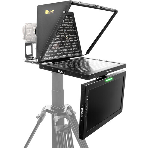 ikan 19" SDI Teleprompter with Talent Monitor Kit