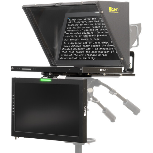 ikan Aura Professional 21" Teleprompter with Widescreen Script and Talent Monitors