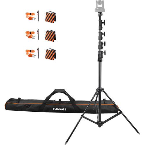 ikan PTZ Tripod Stand with Leveling Head & Carrying Bag (Aluminum, 21')
