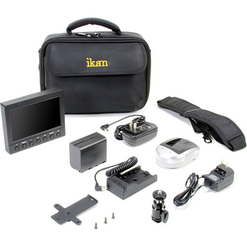 ikan VK5 Field Monitor Deluxe Kit with Sony L-Series Battery Plate