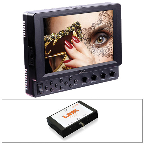 ikan VK7I 7" HDMI Monitor/Panasonic D54 Type Battery Plate/Converter Kit