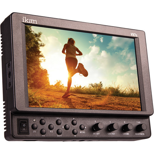 ikan VX7c-1 7" On-Camera Monitor with Cross Converting 3G-SDI & HDMI (Canon 900, Sony L, Panasonic D54)