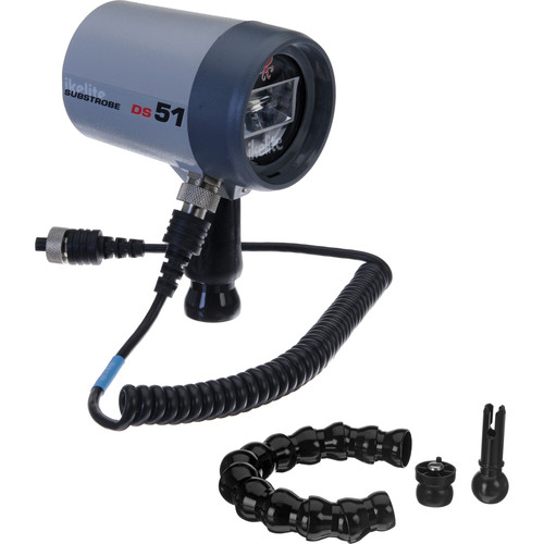 Ikelite DS51 Substrobe with Flex Arm and Sync Cord Package for Underwater Photography