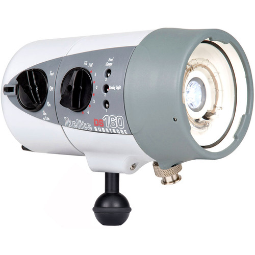 Ikelite DS160 Substrobe with NiMH Battery, Smart Charger with US Plug, and 1" Ball Mount