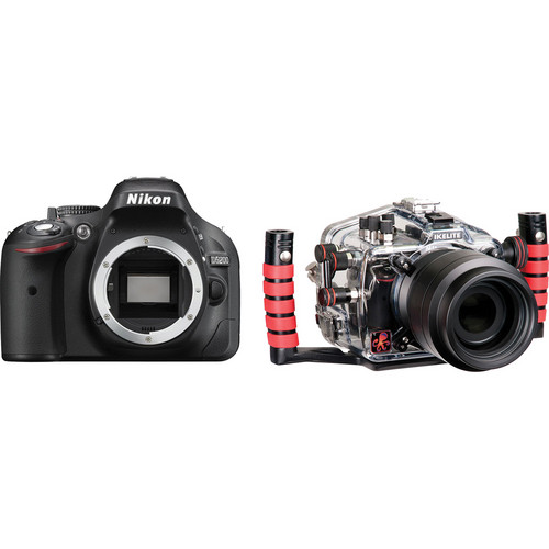 Ikelite Underwater Housing with Nikon D5200 DSLR Camera Body Kit