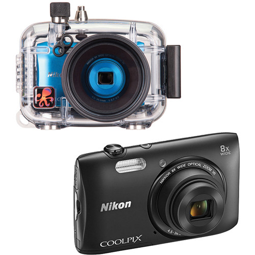 Ikelite Underwater Housing with Nikon COOLPIX S3600 Digital Camera Kit