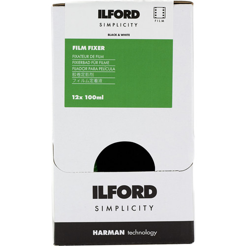Ilford Simplicity Black and White Film Fixer (100mL, 12-Pack)