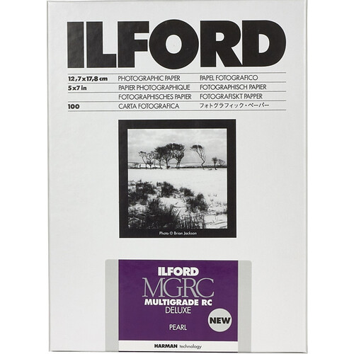 Ilford MULTIGRADE RC Deluxe Paper (Pearl, 5 x 7", 100 Sheets)