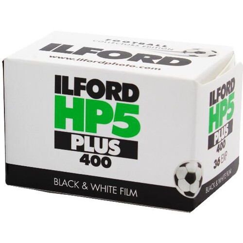 Ilford HP5 Plus Black and White Negative Film (Football Limited Edition, 35mm Roll Film, 36 Exposures)