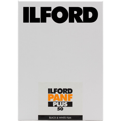 Ilford Pan F Plus Black and White Negative Film (5 x 7", 25 Sheets)