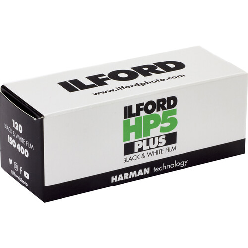 Ilford HP5 Plus Black and White Negative Film (120 Roll Film, Expired 04/2024)