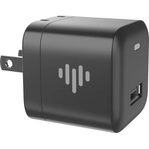 iLuv 12W Travel USB-A Wall Charger (Black)