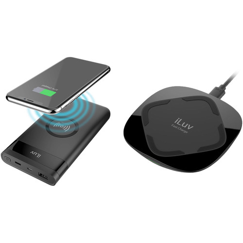iLuv myPower10Q 10,000mAh Qi Battery Pack & Qi Wireless Charger Kit