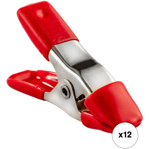Impact 0.6" Steel Spring A-Clamp Kit (Red, 12-Pack)