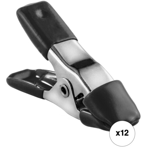 Impact 0.6" Steel Spring A-Clamp Kit (Black, 12-Pack)