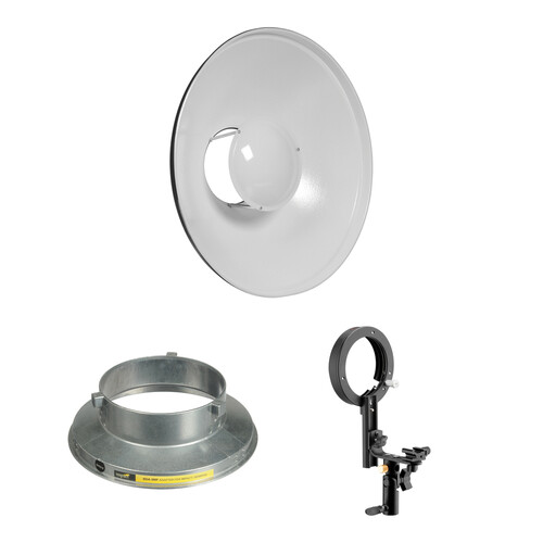 Impact 16" Beauty Dish Kit for Speedlights and VC/VS-VSD Monolights