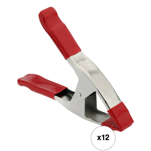 Impact 3" Steel Spring A-Clamp Kit (Red, 12-Pack)