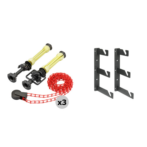 Impact Varidrive with Red Metal Chains and Triple Hook Kit