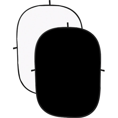 Impact Collapsible Background (Black/White, 5 x 7')