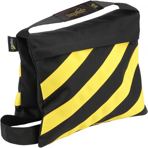 Impact Filled Saddle Sandbag (20 lb, Caution Striped, Set of 4)