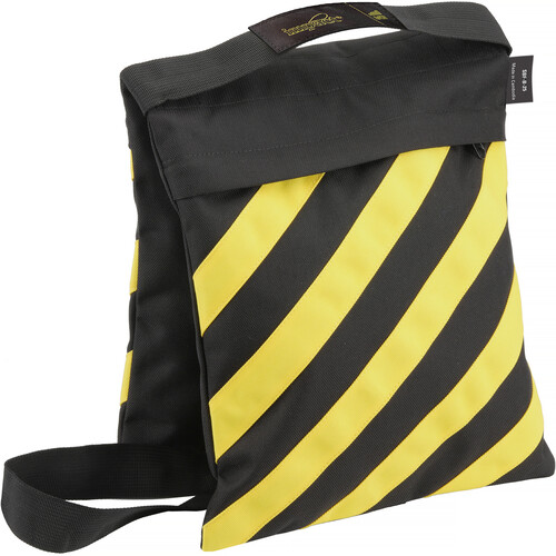Impact Filled Saddle Sandbag (25 lb, Caution Striped, Set of 4)