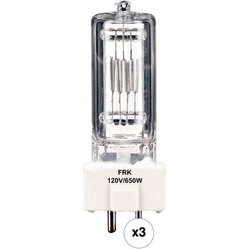 Impact FRK Lamp (650W, 120V, 3-Pack)