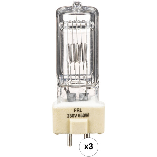 Impact FRL CP/89 Lamp (650W, 220-230V, 3-Pack)