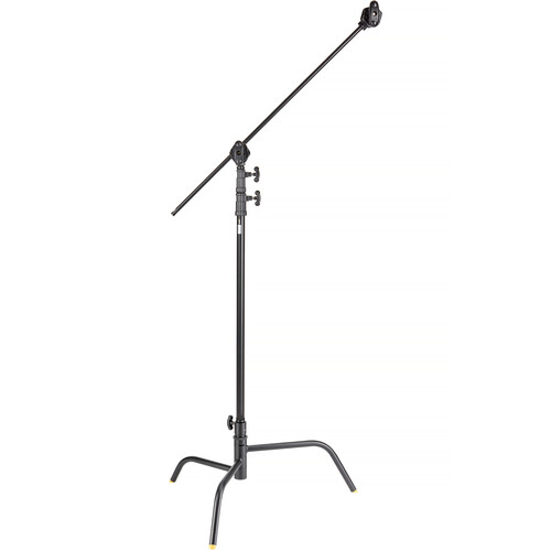 Impact 40" C-Stand with Turtle Base and Grip Arm Kit (40", Black)