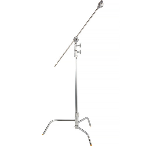 Impact 40" C-Stand with Turtle Base and Grip Arm Kit (40", Chrome)