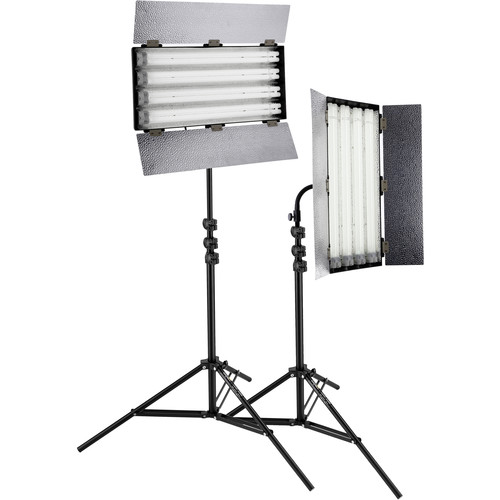 Impact Ready Cool Fluorescent 2-Light Kit with Stands