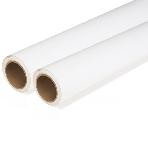 Impact Seamless Background Paper Freight Friendly Bundle (2-Pack, White, 107" x 36')