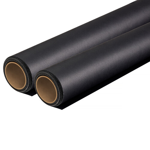 Impact Seamless Background Paper Freight Friendly Bundle (2-Pack, Black, 86" x 36')