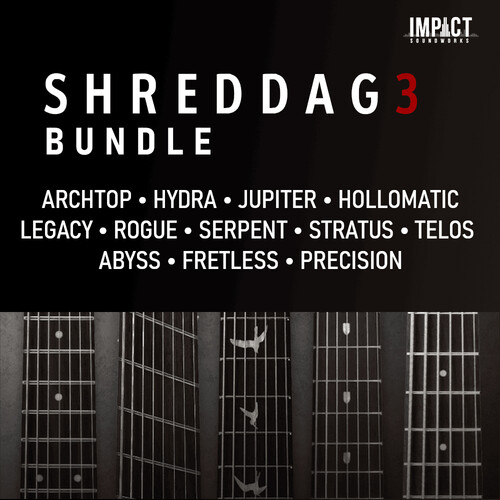 Impact Soundworks Shreddage 3 Bundle Guitar and Bass Virtual Instrument Plug-Ins