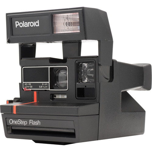 Impossible Polaroid 600 Red Stripe Instant Camera