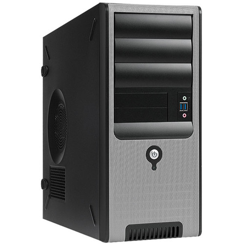 In Win C583 TAC 2.0 ATX Mid Tower Chassis with 350W Power Supply (Black/Silver)