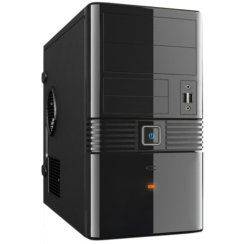 In Win EM023 Micro ATX Mini-Tower Chassis (Black and Silver)