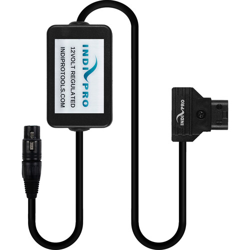 IndiPRO Tools 12 Volt P-Tap Converter with 32" 4-Pin XLR Cable for Panasonic YAGH Interface Unit