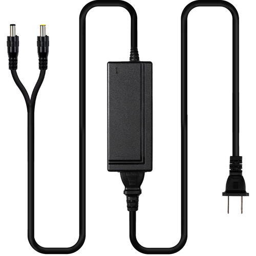 IndiPRO Tools 12V/6A AC Wall Plug to 2.1 and 2.5mm DC Y-Cable Adapter